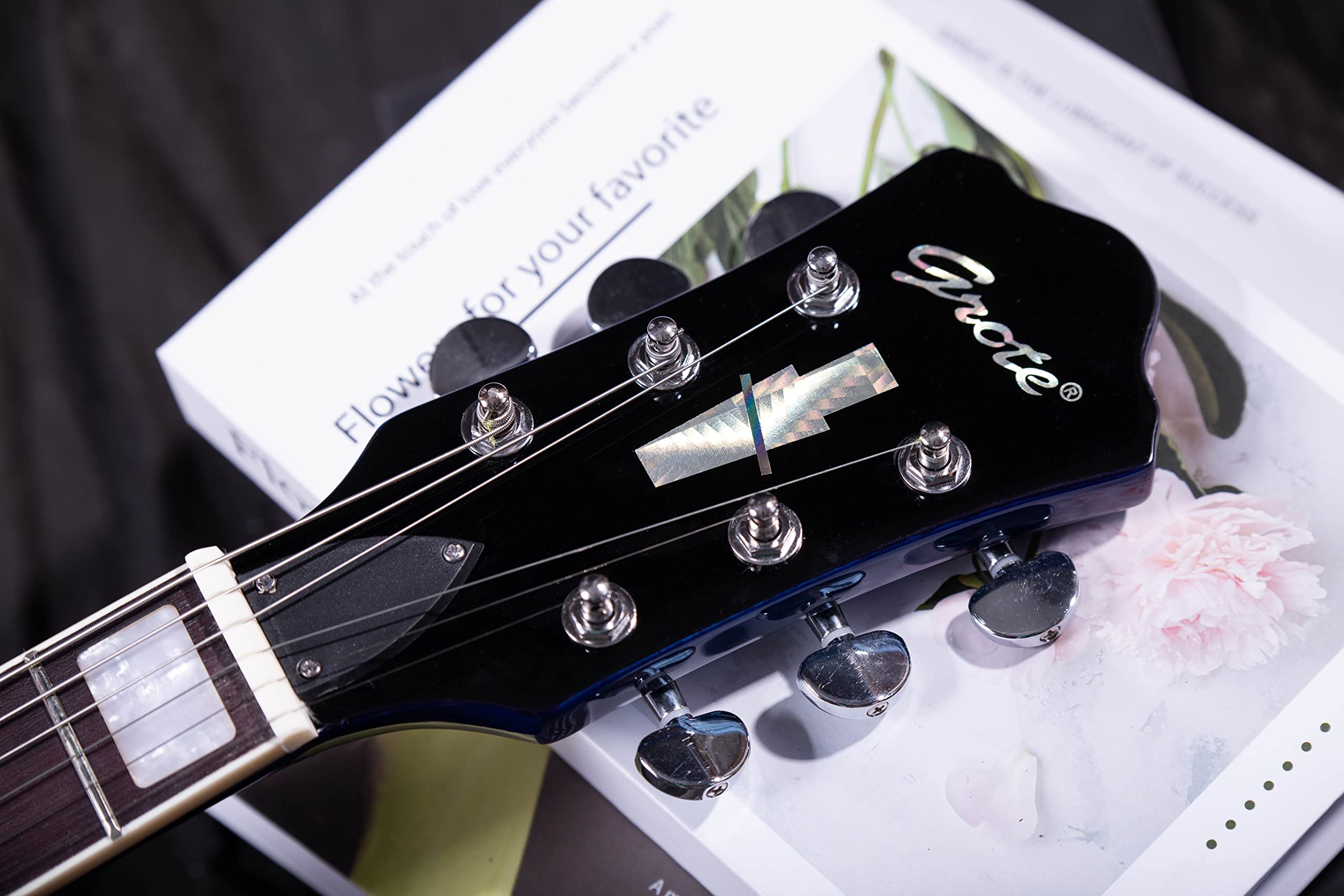 GROTE Solid Body Electric Guitar with Gigbag LPYS-006 - Perfect for Beginners, Practice & Live Performances