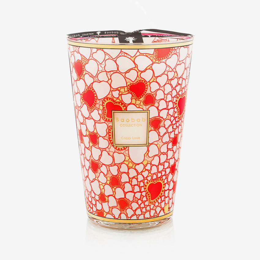 Baobab Collection Crazy Love Scented Candle - Luxury Home Fragrance for Romantic Evenings & Relaxation