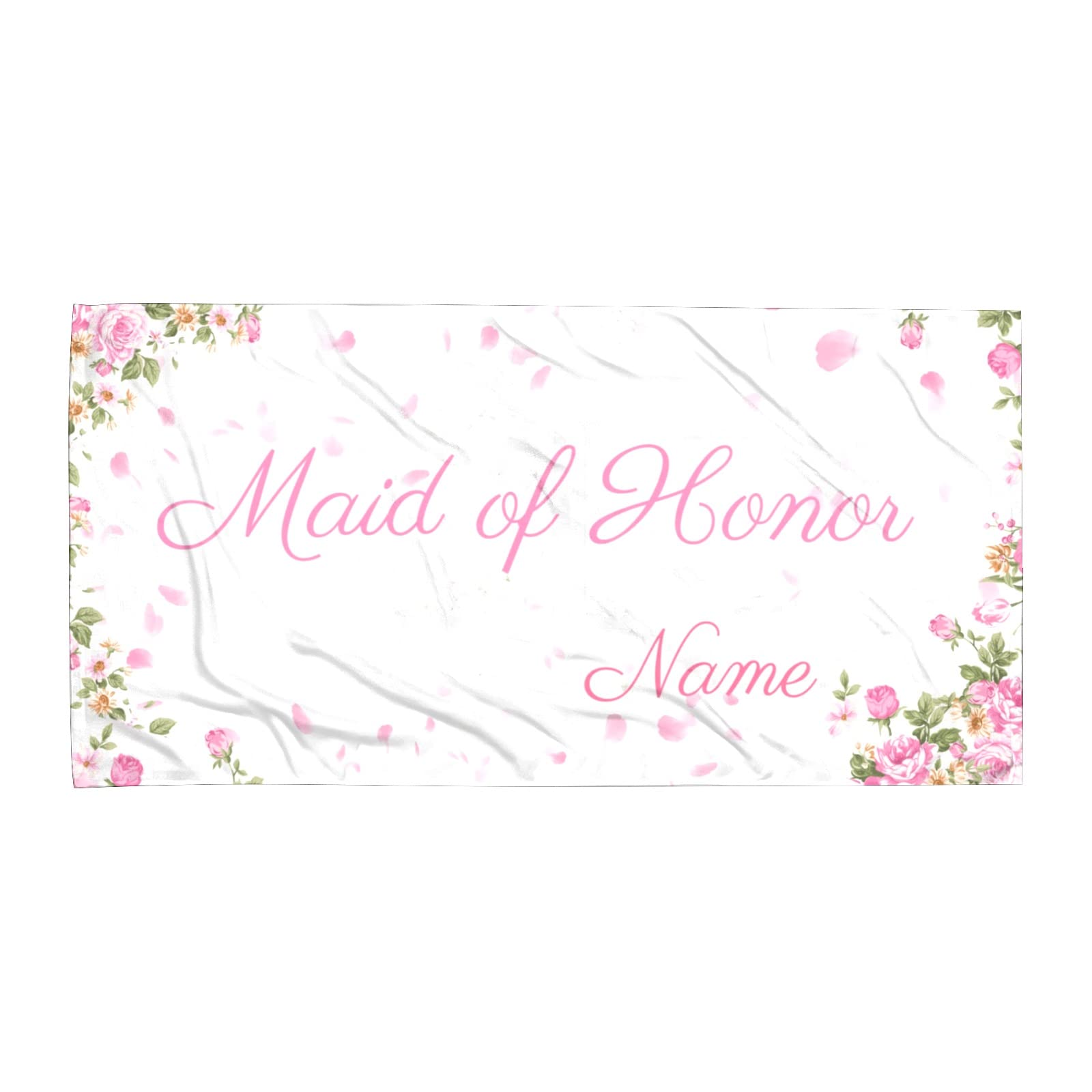 Custom Personalized Beach Towel for Bride & Bridesmaids - Monogrammed Pool Towels for Bachelorette Party, Wedding Shower Gift - Perfect for Beach Vacation, Poolside Lounging & Spa Days