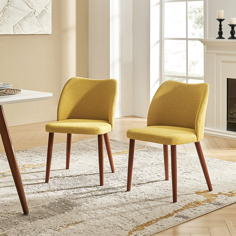Mid Century Modern Upholstered Dining Chairs - Diana Collection | Stylish Upholstered Side Chairs for Kitchen, Dining Room & Office | Comfortable & Elegant Seating Solution