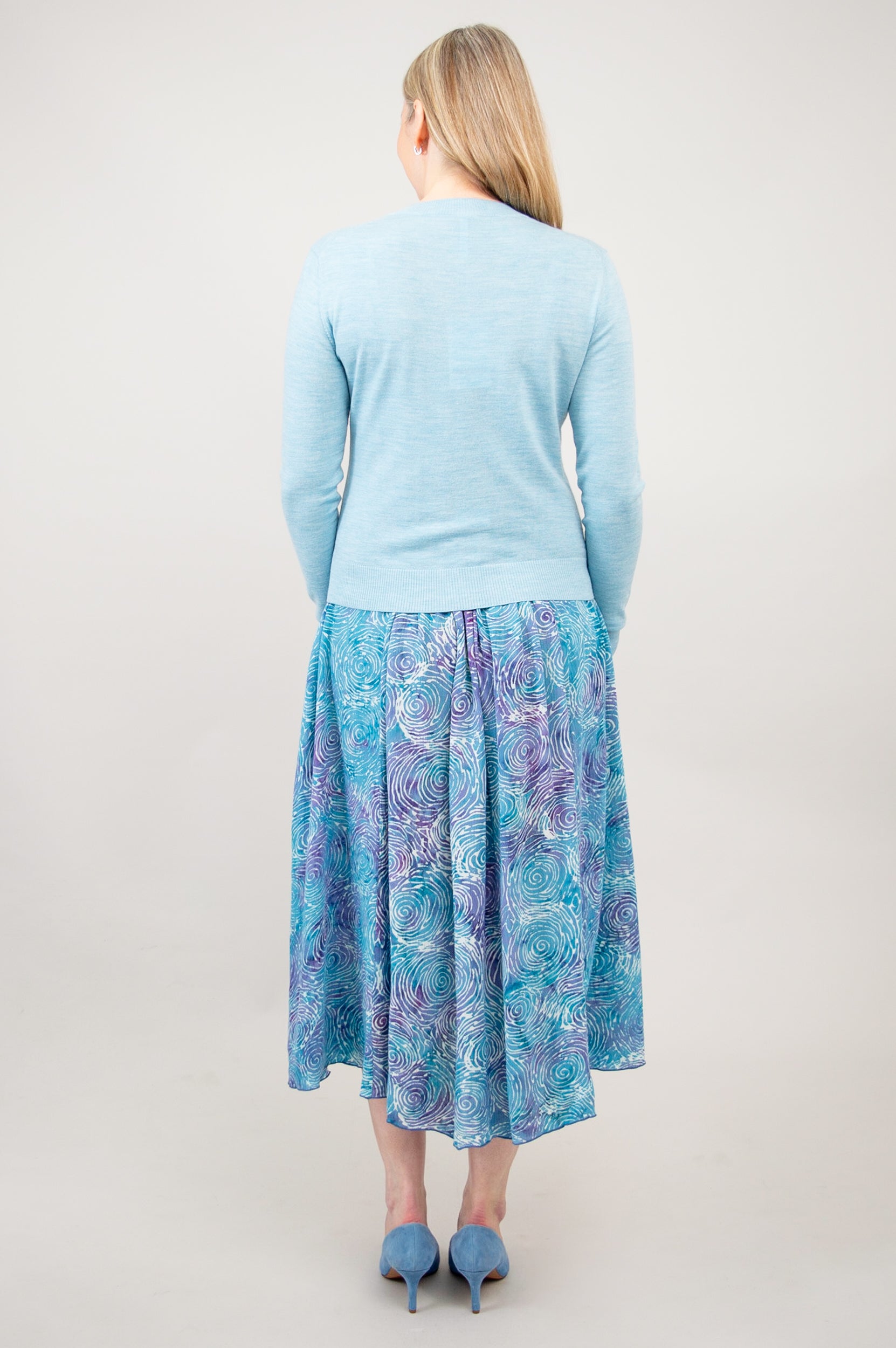 Camila Cardigan - Soft Beryl Green Merino Wool Sweater for Women | Perfect for Fall & Winter Layering, Office Wear & Casual Outfits