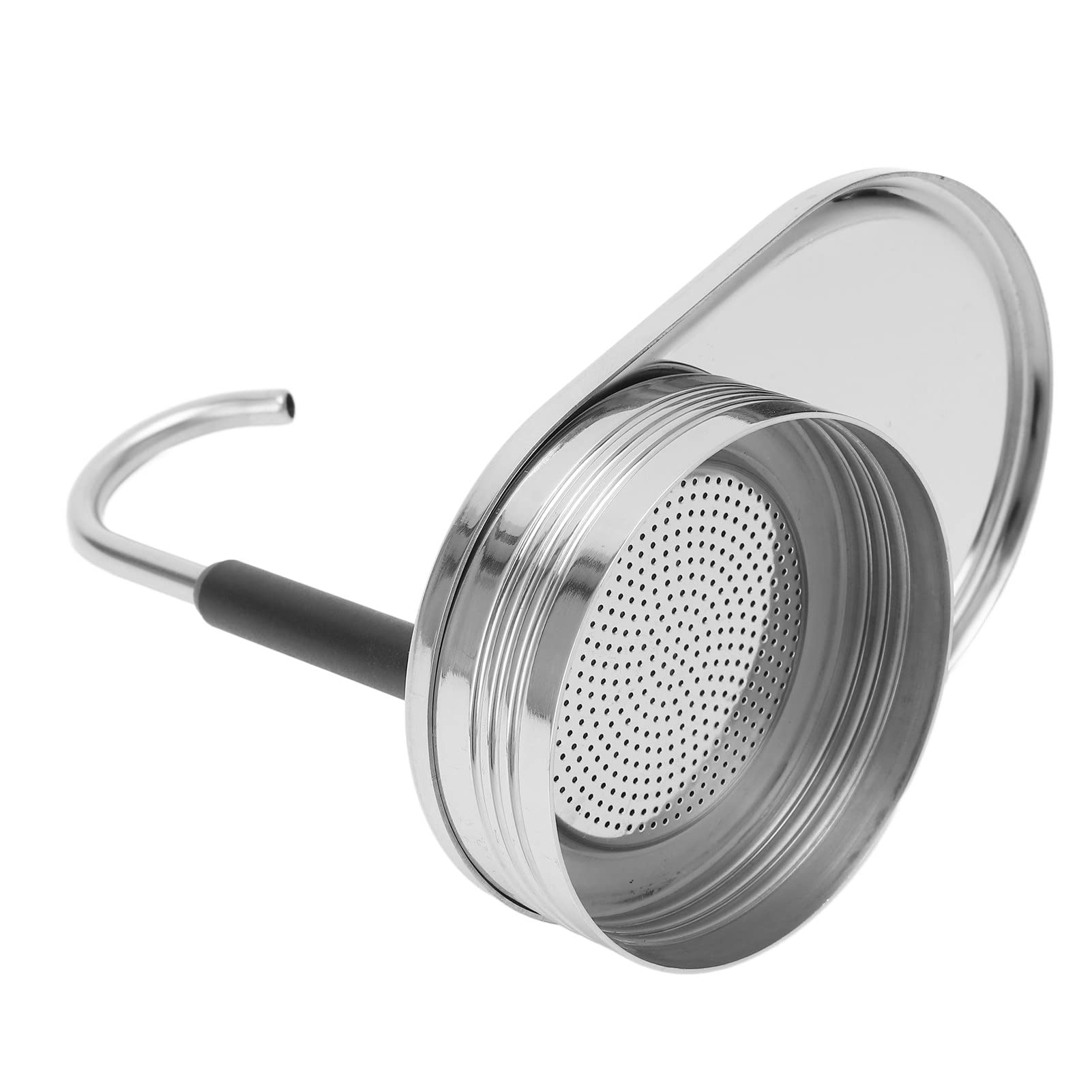 Stainless Steel Stovetop Moka Pot - 200ml Italian Coffee Maker for Espresso & Latte | Single Tube Mocha Pot with Durable Filter | Perfect for Home, Office & Camping Brewing | Makes Authentic Italian-Style Coffee