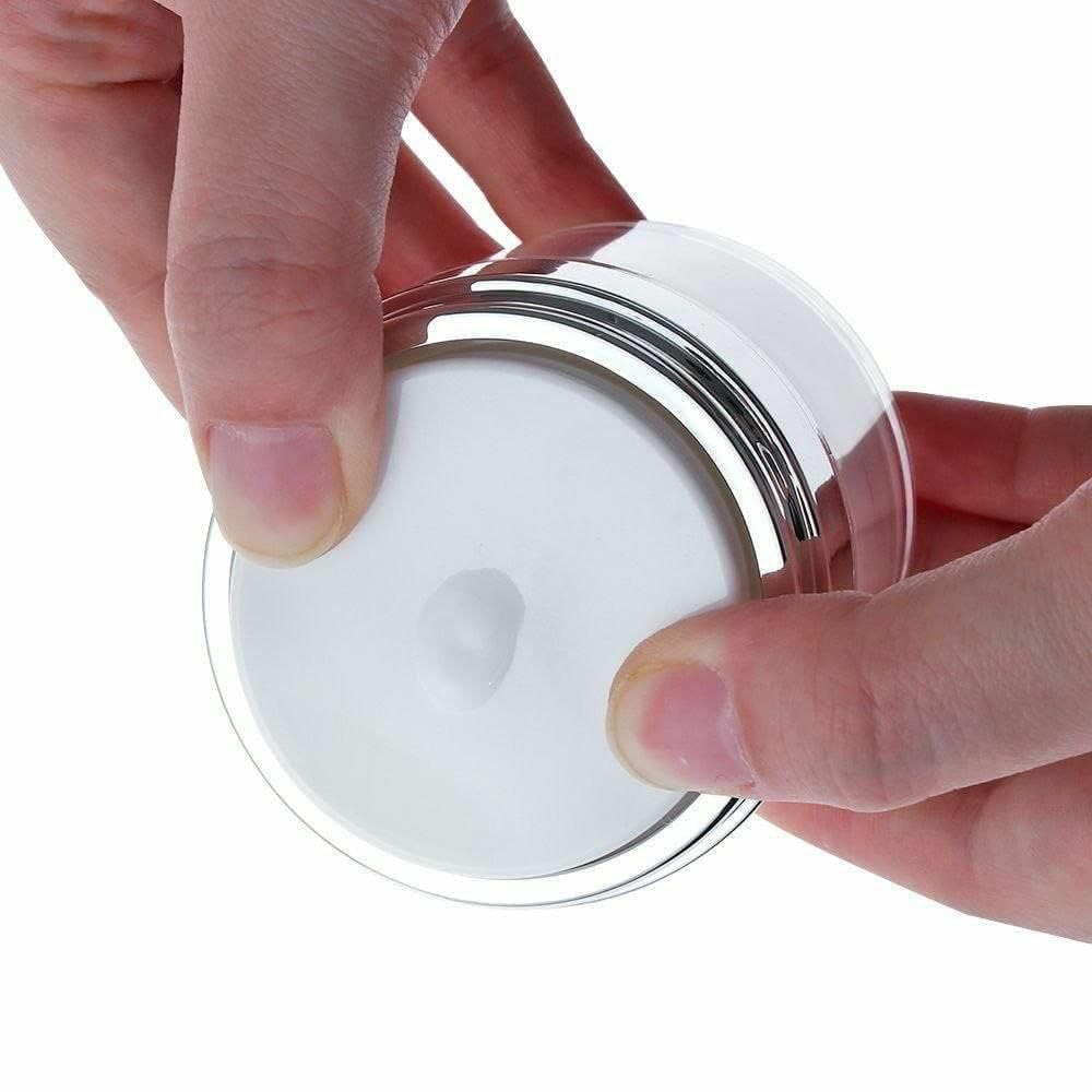 50ml Yorten PET Plastic Jar with Aluminum Cap - Unbreakable, Transparent Cosmetic Container for Creams, Lip Balm, Body Butter & Essential Oils | Perfect for Makeup, Skincare & DIY Beauty Products at Home or Salon