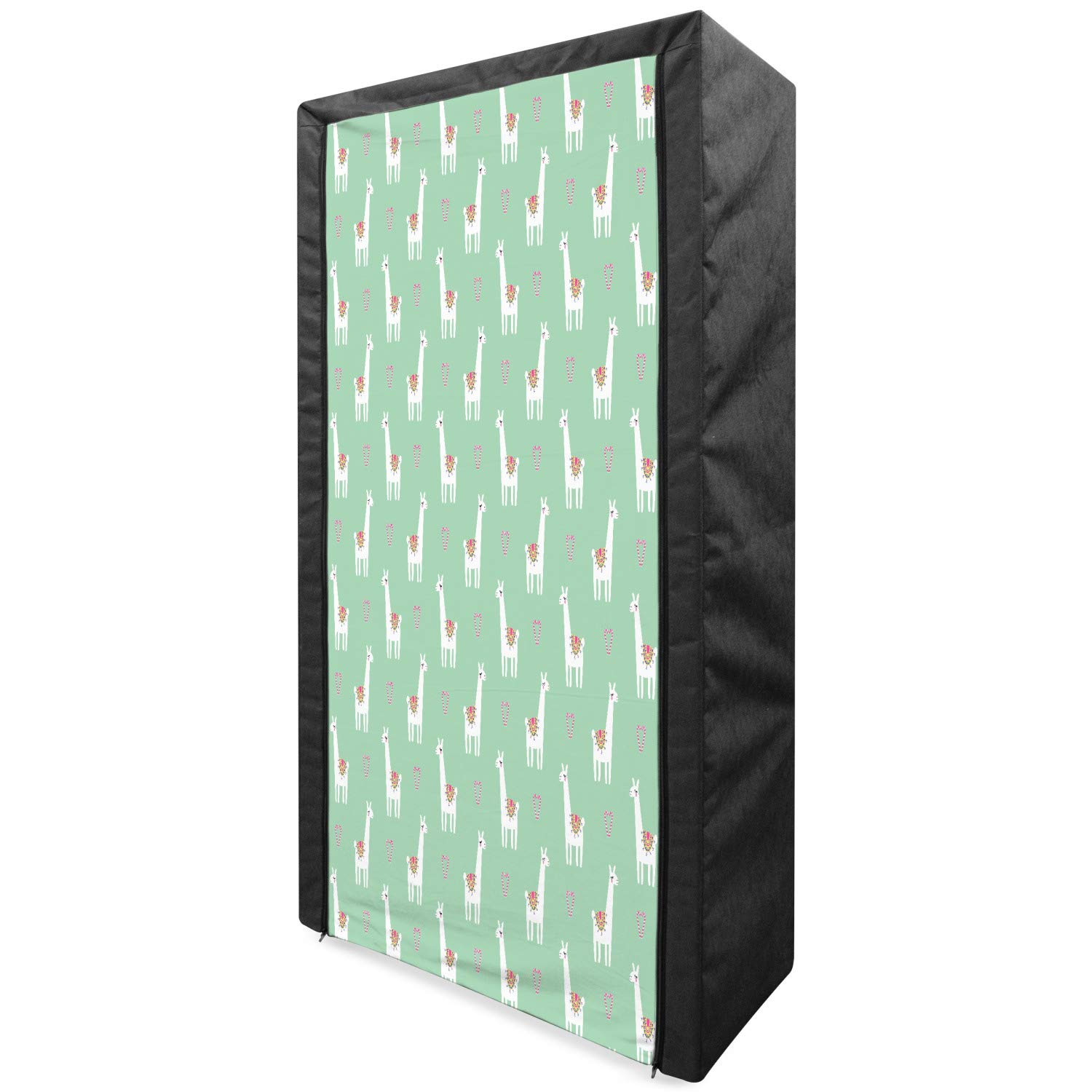 Ambesonne Portable Fabric Wardrobe with Shelves | 33.5
