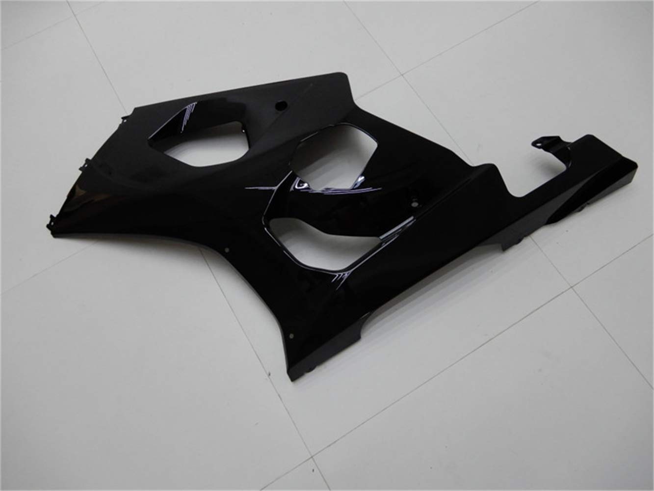 Aftermarket Glossy Black Plastic Bodywork Fairing Kit for Suzuki GSXR 1000 2003-2004 | ABS Injection Molded | Perfect Fit Replacement for GSXR-1000 03-04 Models | Ideal for Motorcycle Restoration & Racing Upgrades