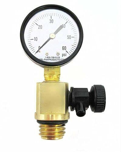 Aocctez Heavy Duty Pool Filter Air Relief Valve with Pressure Gauge - Compatible with FNS 98209800 - Clear Water Maintenance for Inground & Above Ground Pools
