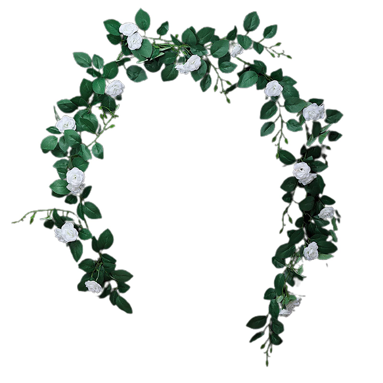 Premium Artificial Rattan Silk Flowers - Realistic Faux Floral Stems for Wedding Decor, Home Centerpieces & Event Arrangements - Elegant Fake Rattan Bouquets for Indoor/Outdoor Use