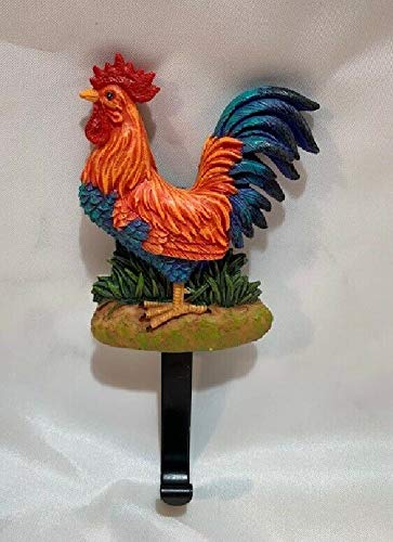 Vintage Cast Iron Rooster Wall Hook - 8.5