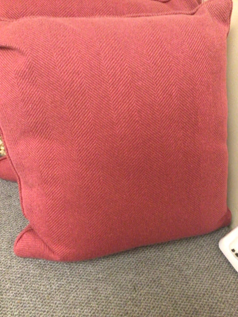 Premium Salmon-Colored Fabric Pillow - Soft & Comfortable Decorative Throw Pillow for Living Room, Bedroom, or Sofa - Home Decor Accent Cushion