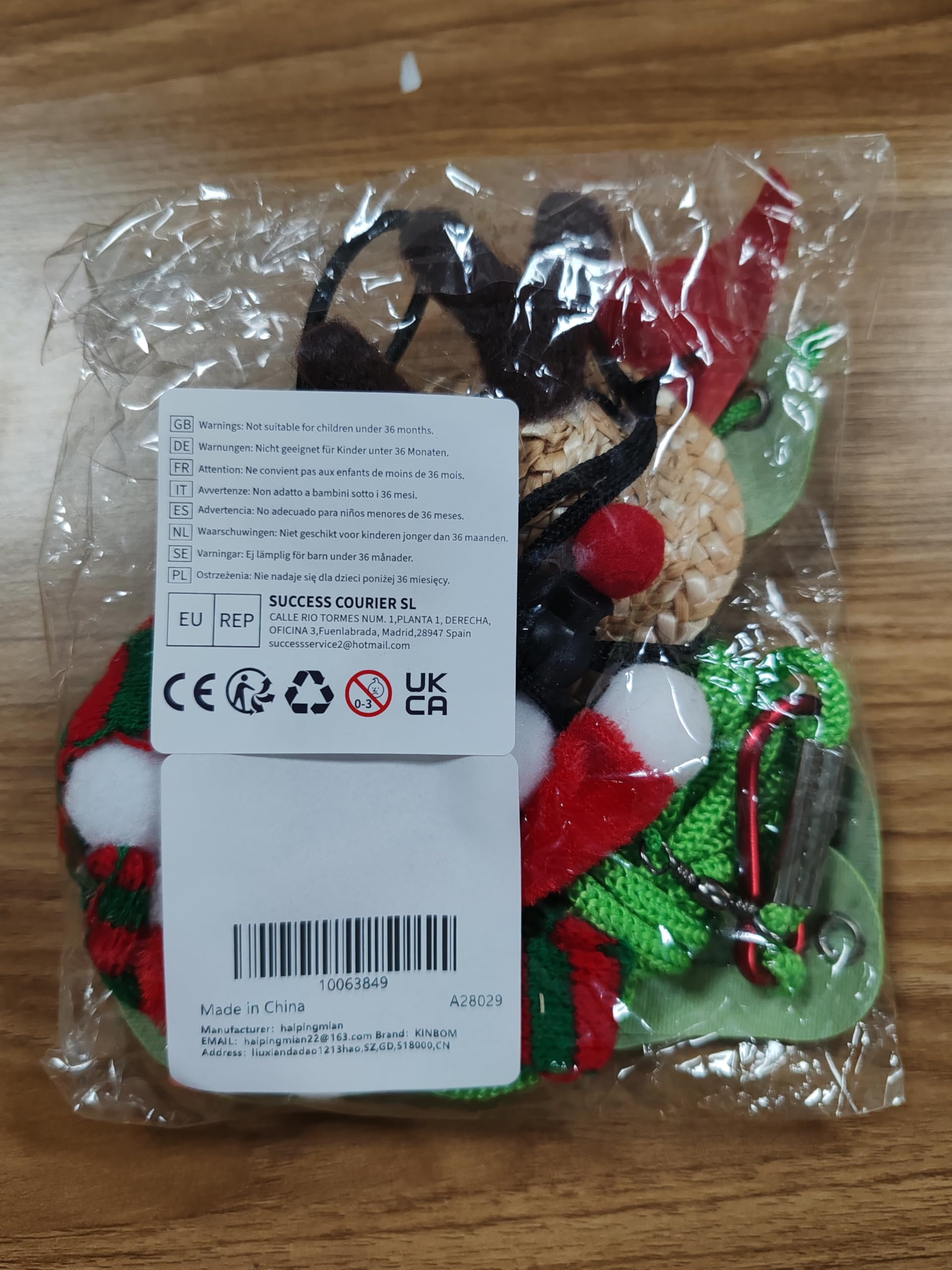 Bearded Dragon Christmas Costume Set - Santa Hat, Scarf & Leash for Reptile Holiday Cosplay (Green & Red) - Perfect for Festive Pet Photos
