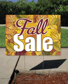 Coroplast Yard Signs for Fall Sale - Durable Plastic Lawn Signs for Seasonal Promotions, Business Advertising, and Events (Stakes Not Included) - Perfect for Real Estate, Retail Sales, and Political Campaigns