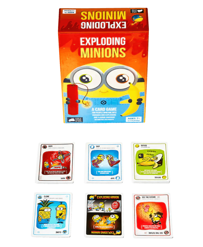 Exploding Minions Board Game - Fun Family Party Game for Kids & Adults - Perfect for Game Nights, Birthday Parties & Gatherings