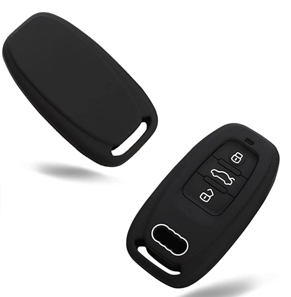 Premium Silicone Rubber Remote Key Case Cover for Audi - Durable Key Protector for Audi A3 A4 A5 A6 A7 Q3 Q5 Q7 - Perfect for Daily Use, Travel & Car Key Protection