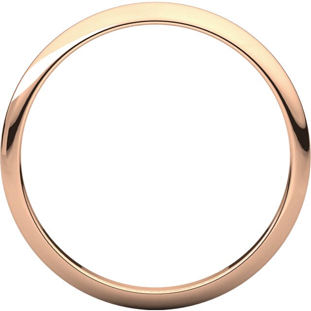 14K Gold 2mm Half Round Wedding Band for Women - Elegant & Durable Bridal Ring for Engagement, Anniversary & Everyday Wear