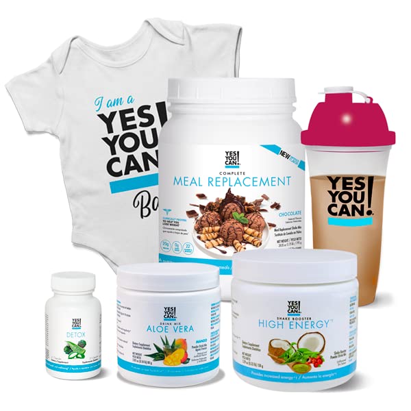 New Mommy Detox Plus Kit - Meal Replacement, Aloe Vera Drink Mix, Energy Shake Booster, Detox Capsules with Baby Onesie & Red Shaker Bottle (Coffee Flavor) - Postpartum Recovery & Healthy Weight Loss for New Moms