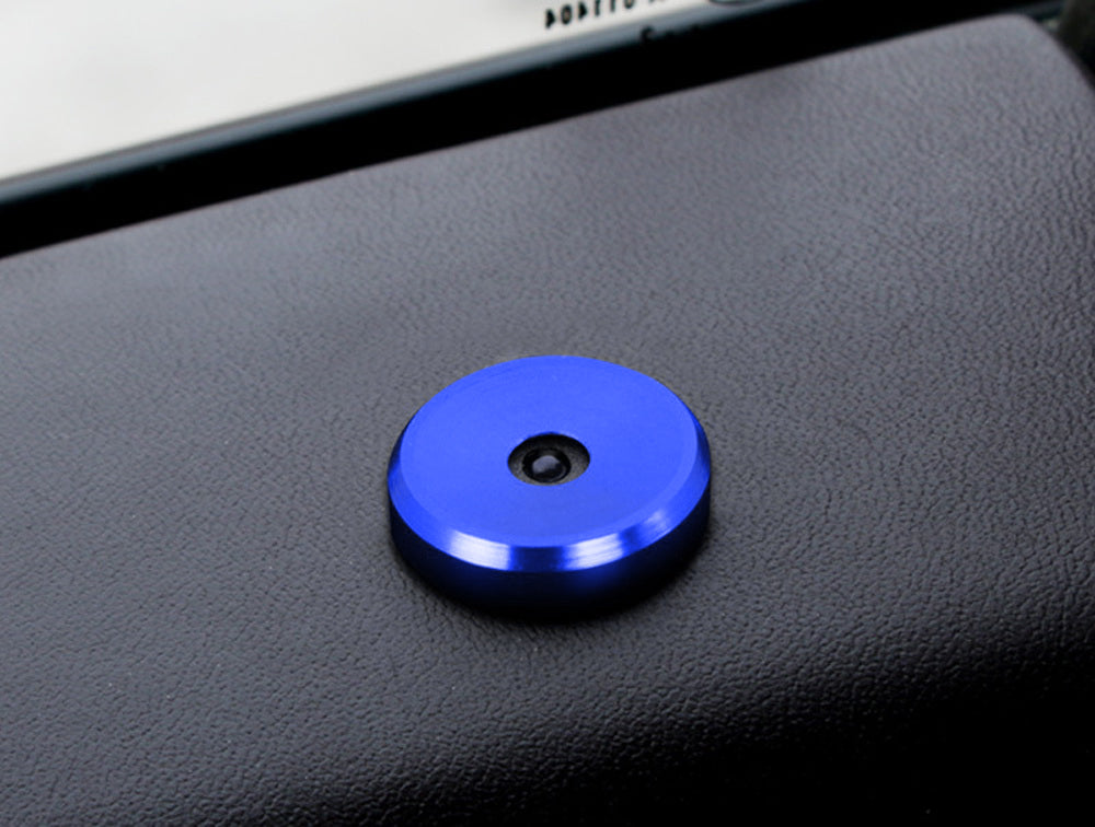 Blue Decorative Door Lock Secure Indicator Light Caps for Porsche Cayenne Panamera Macan - Enhance Security & Style for Luxury SUVs
