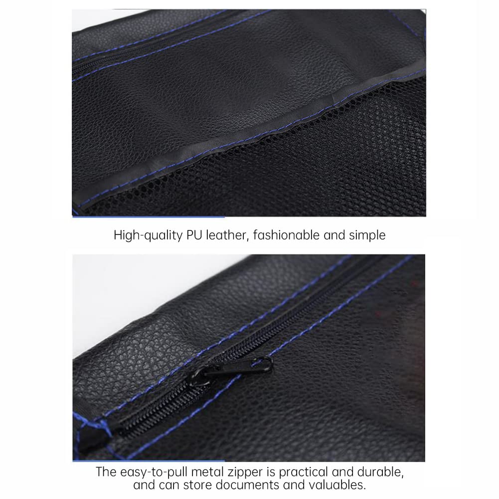 Zcargel Universal Motorcycle Under Seat Storage Bag - PU Leather Waterproof Scooter Seat Organizer Pouch for Electric Bike, Motorcycle & Scooter - Perfect for Commuting, Travel & Daily Storage