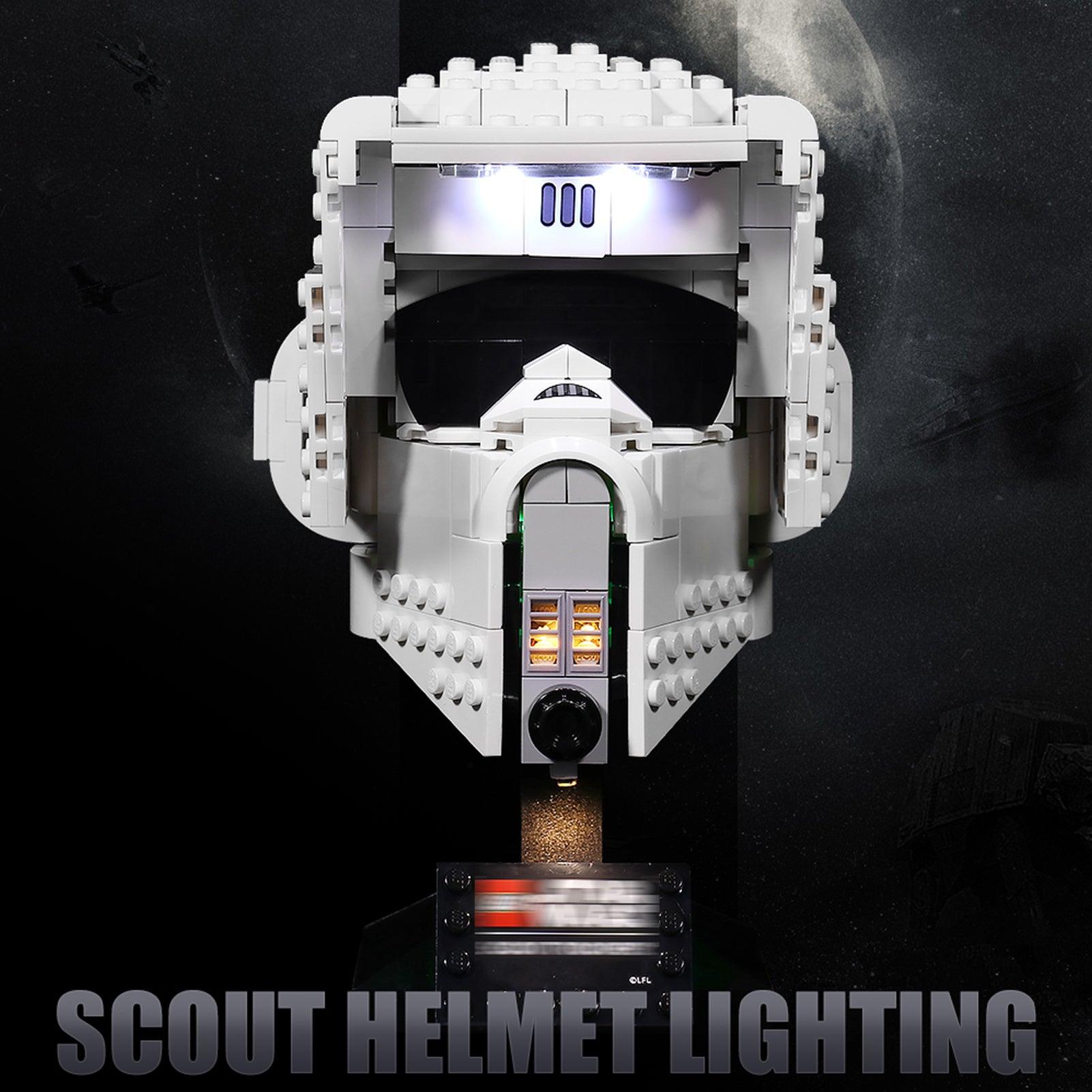 Lego Star Wars Scout Trooper Helmet 75305 Light Kit - LED Lighting Set for Display & Customization - Perfect for Collectors & Home Decor