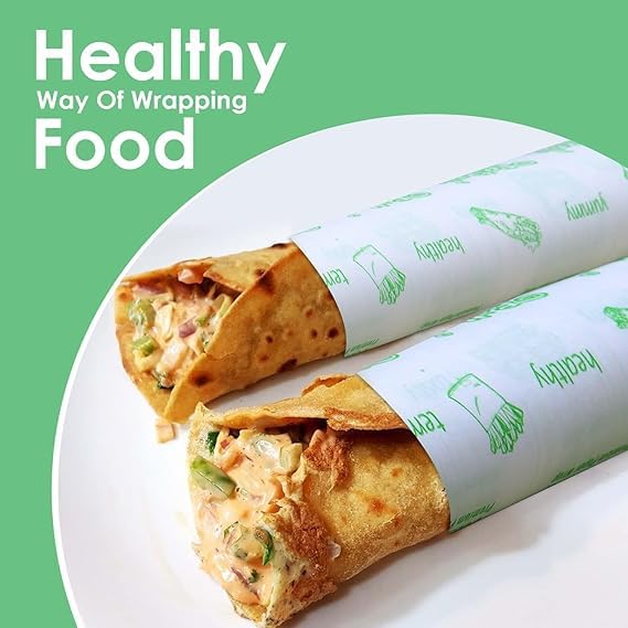 Premium 100% Food Grade Oil Proof Butter Paper Roll - Non-Stick Parchment Paper for Roti Wrapping, Baking & Cooking | Perfect for Indian Bread, Pastries & Homemade Snacks