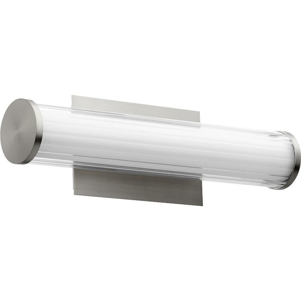 912-18-65 Transitional LED Vanity Mirror with Adjustable Brightness - Pewter, Nickel & Silver Finish for Bathroom, Bedroom & Dressing Room Makeup Application