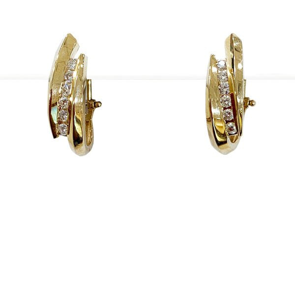 14K Yellow Gold Diamond Stud Earrings for Women - Elegant & Timeless Jewelry Gift for Weddings, Anniversaries & Special Occasions