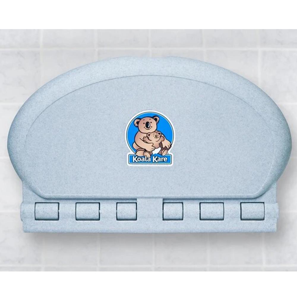 Koala KB208 Oval Baby Changing Station - Wall Mounted Polyethylene Diaper Changing Table for Nurseries, Daycares & Public Restrooms