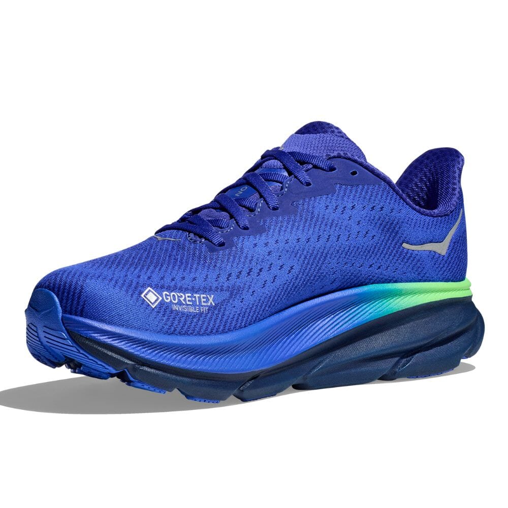 Hoka Men's Clifton 9 GTX Running Shoes - Waterproof Trail & Road Running Sneakers for Men - Lightweight Cushioned for Long Distance Jogging, Hiking & Outdoor Activities