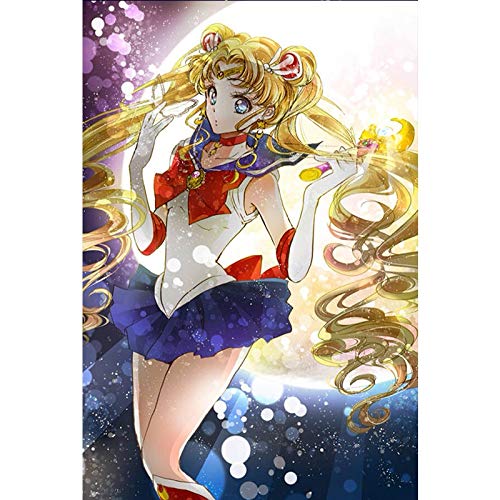 Sailor Moon Wooden Jigsaw Puzzle - 300/500/1000 Pieces Anime Battle Suit Moonlight Theme - Creative Adult Puzzle for Stress Relief, Home Decor & Christmas Gifts - Perfect for Anime Fans, Puzzle Enthusiasts & Collector's Display (500 Pieces)