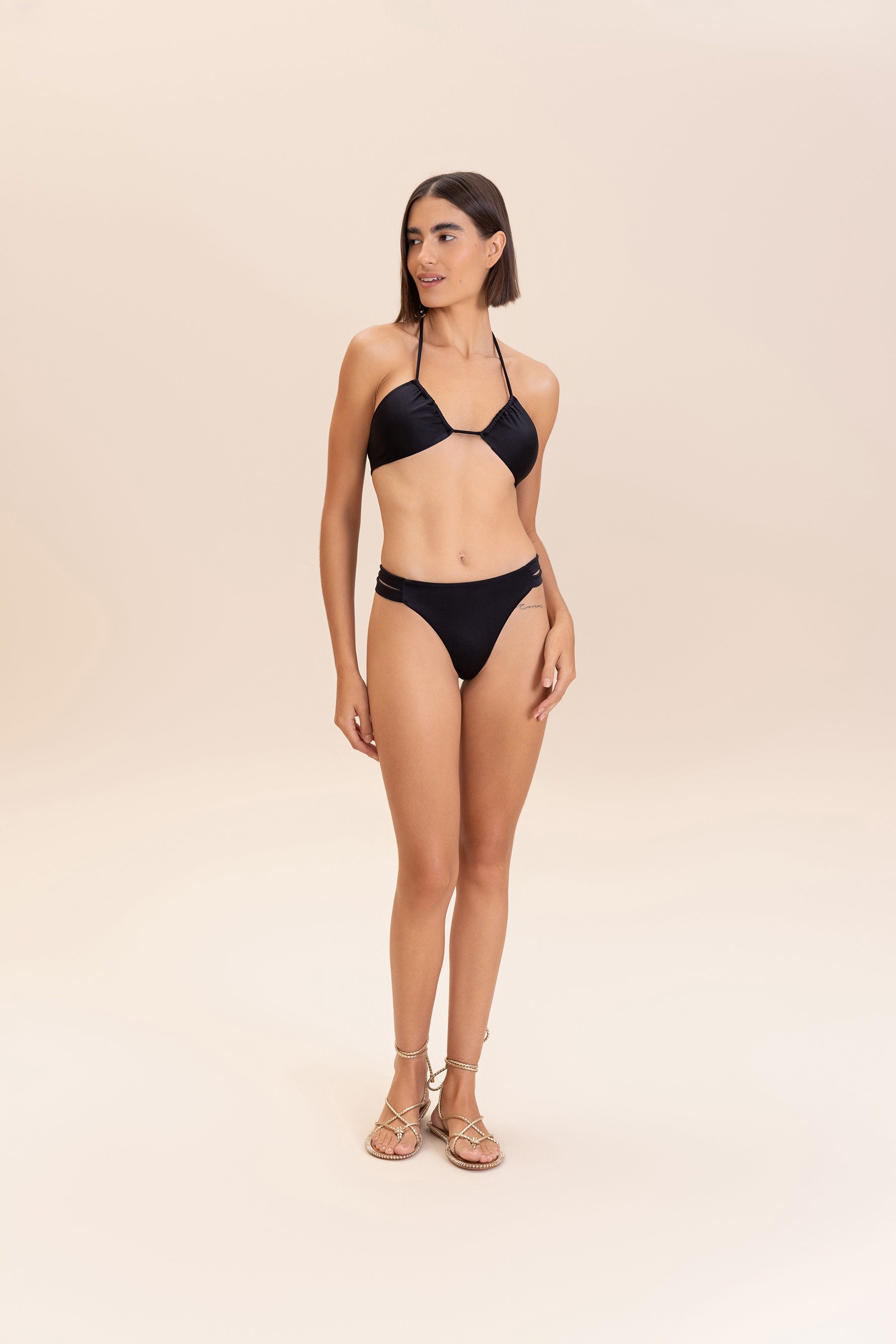 Sexy High Cut Bikini Bottom for Women - Brazilian Swimwear with Shine Cut Out Design | Perfect for Beach, Pool, Vacation & Summer Fashion