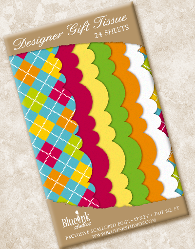 Bright Argyle Scalloped Tissue Paper - Premium Decorative Gift Wrapping for Birthdays, Weddings & Party Decorations | Perfect for DIY Crafts, Scrapbooking & Home Decor