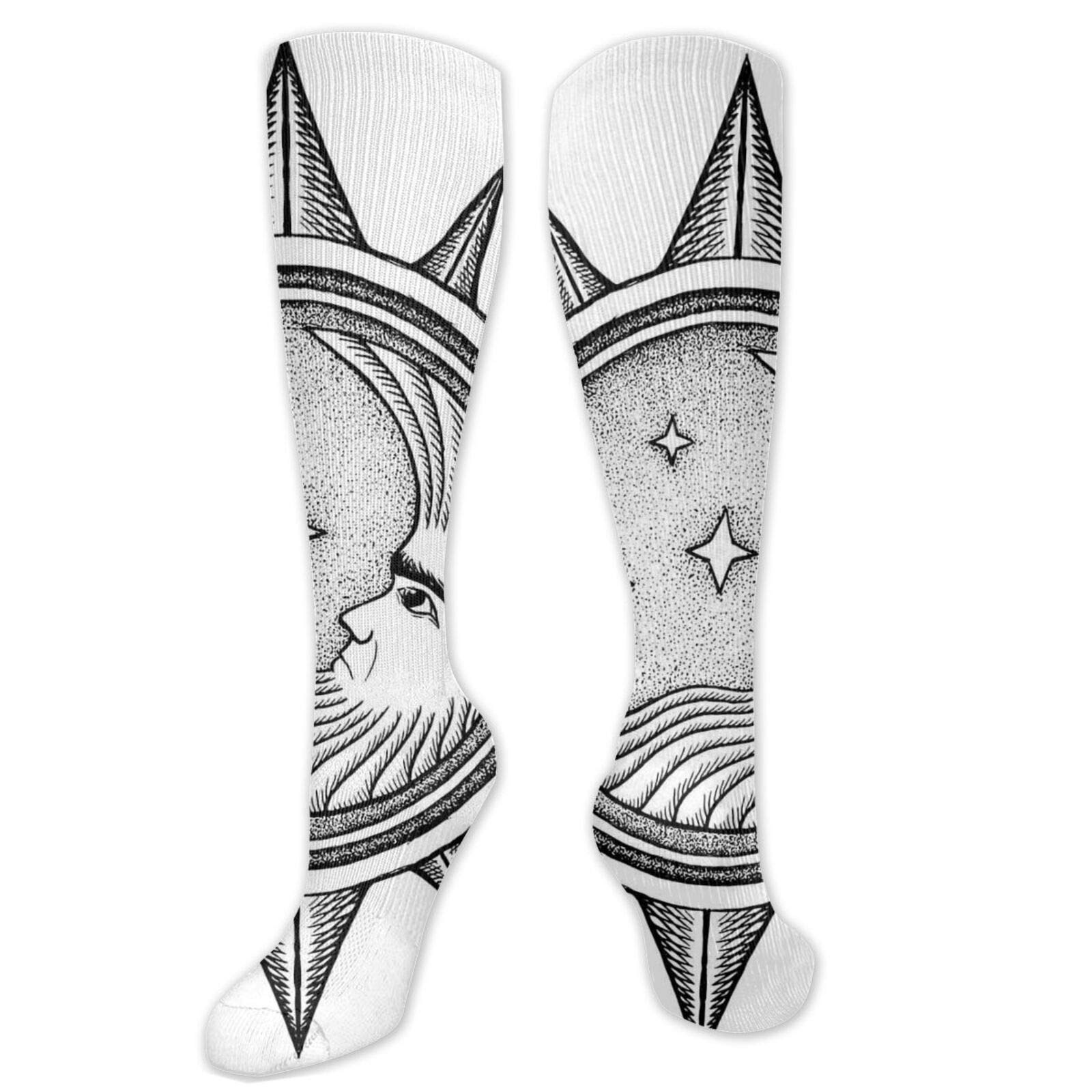 SARNFANS Funny Compression Socks for Women & Men - Improve Circulation, Running, Athletic Performance - Perfect for Nurses, Travel & Everyday Comfort