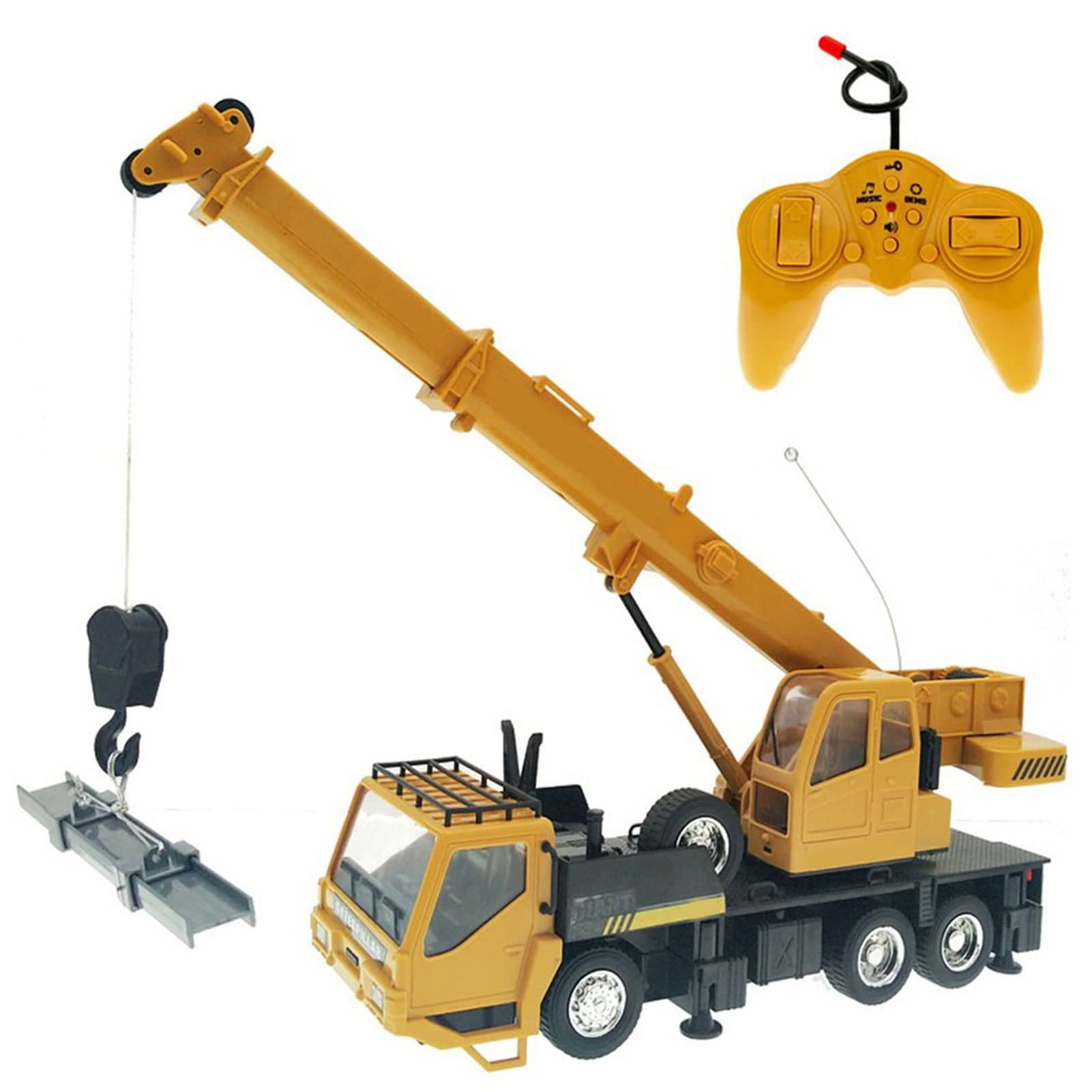 Rechargeable Remote Control Truck Crane Toy - RC Lift Simulation Engineering Vehicle for Kids Boys | Perfect Gift for Birthday & Playtime Fun