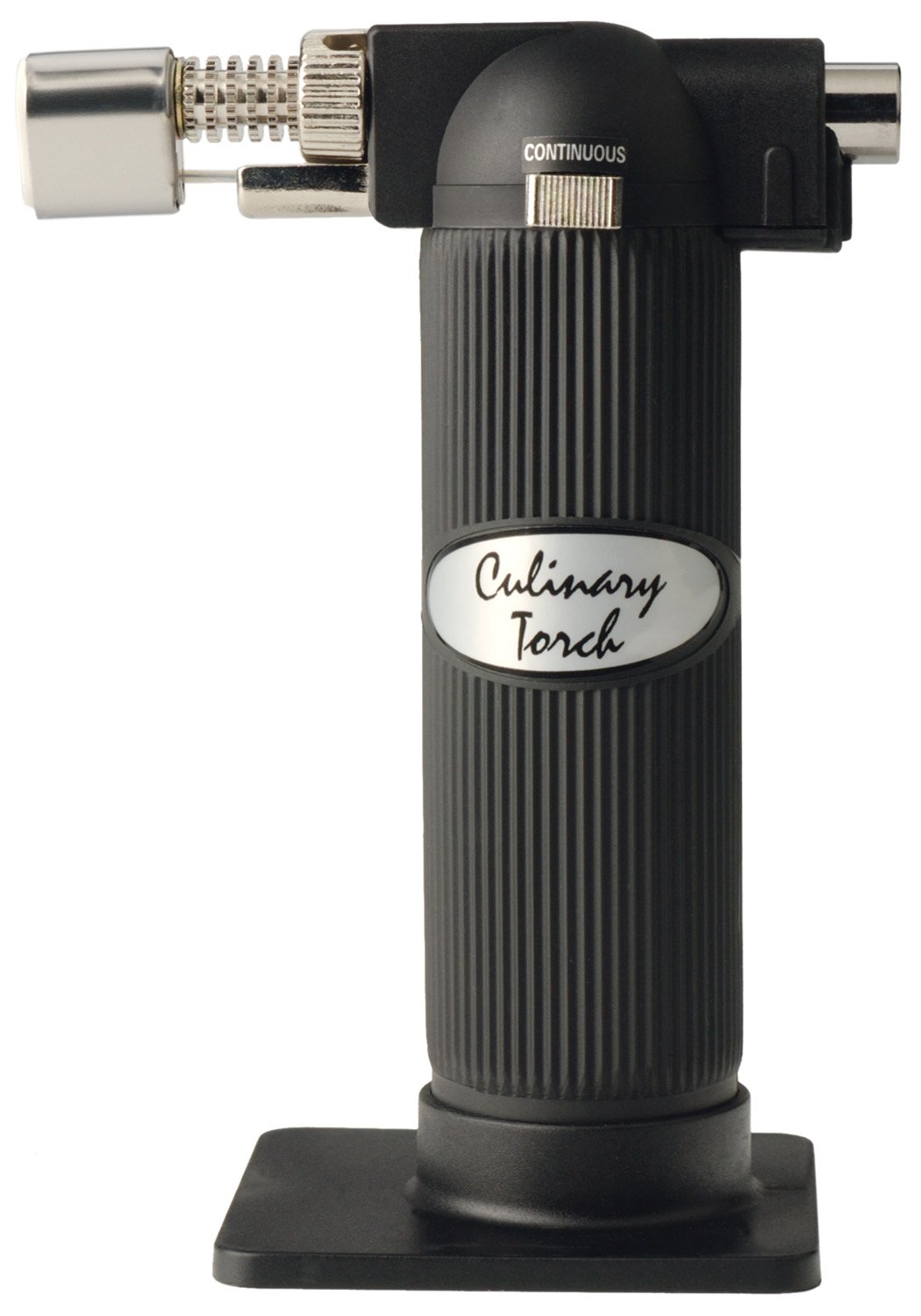 RSVP International Endurance Culinary Torch - Professional Kitchen Blowtorch for Crème Brûlée, Desserts & Cooking - Black (Perfect for Home Chefs & Culinary Enthusiasts)