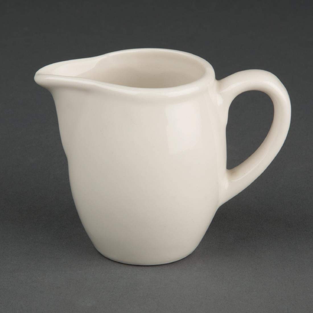 Olympia Ivory Milk Jugs - 82ml (3oz) Ceramic Creamer Set - Perfect for Coffee, Tea & Breakfast Tableware - Elegant Small Milk Pitcher for Home, Cafe & Restaurant Use