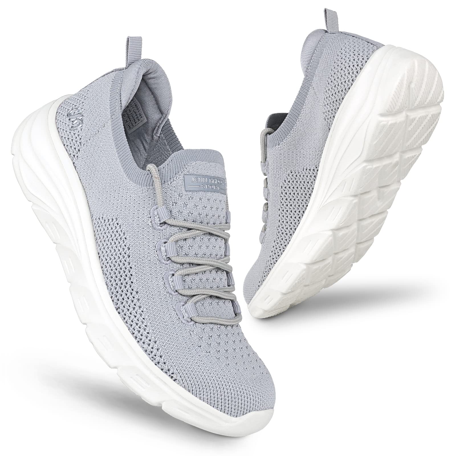 JENN ARDOR Women's Slip-On Walking Shoes - Lightweight Athletic Sneakers for Running, Tennis & Casual Wear - Anti-Slip Elastic Sock Design - Perfect for Gym, Workout, Travel & Everyday Comfort
