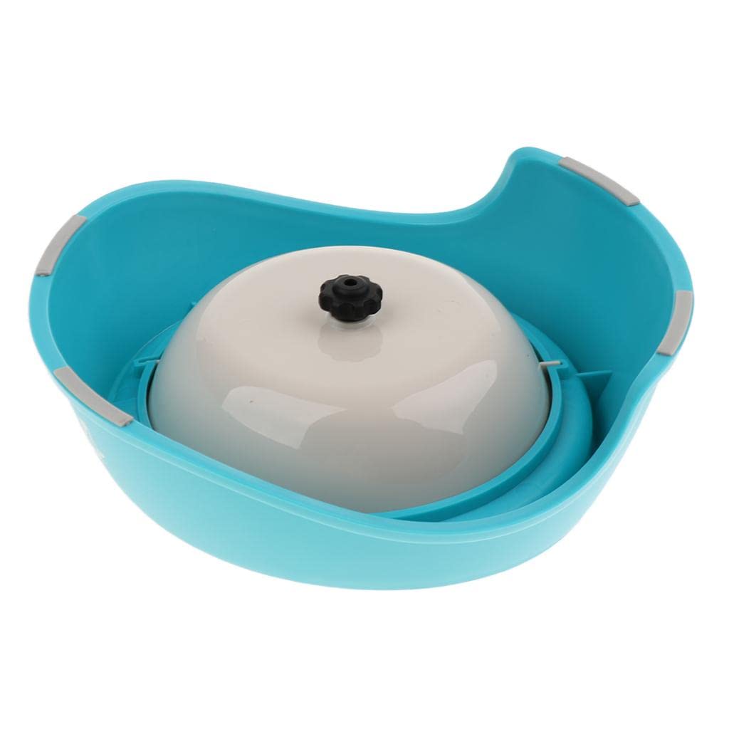 SECRET DESIRE Slow Feeder Dog Bowl - Rotating Bone Design for Puppies & Cats - Anti-Gulping Pet Food Dish - Blue - Perfect for Fast Eaters & Mealtime Enrichment