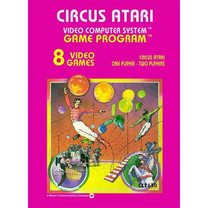 Vintage Atari 2600 Circus Atari Game - Complete in Box (CIB) Retro Classic Video Game for Collectors | Perfect for Gaming Nostalgia & Retro Arcade Parties