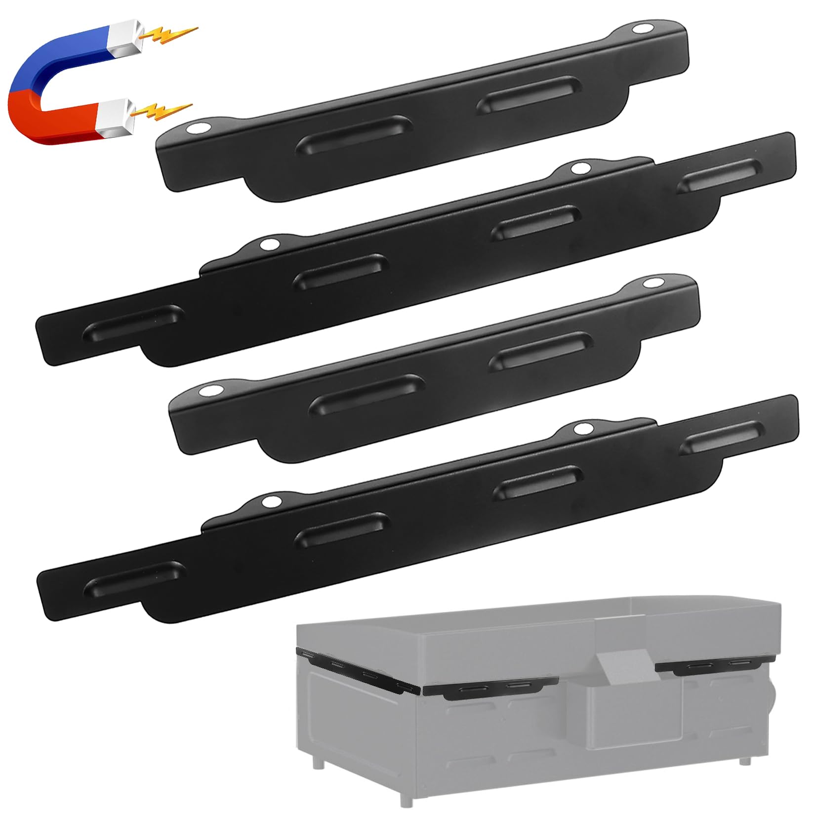 Blackstone 22-Inch Griddle Wind Guards - Magnetic Steel Heat & Flame Protector Wind Screens | Perfect Griddle Accessories Gift for Dad & Son | Ideal for Outdoor Cooking, Camping & Backyard BBQs