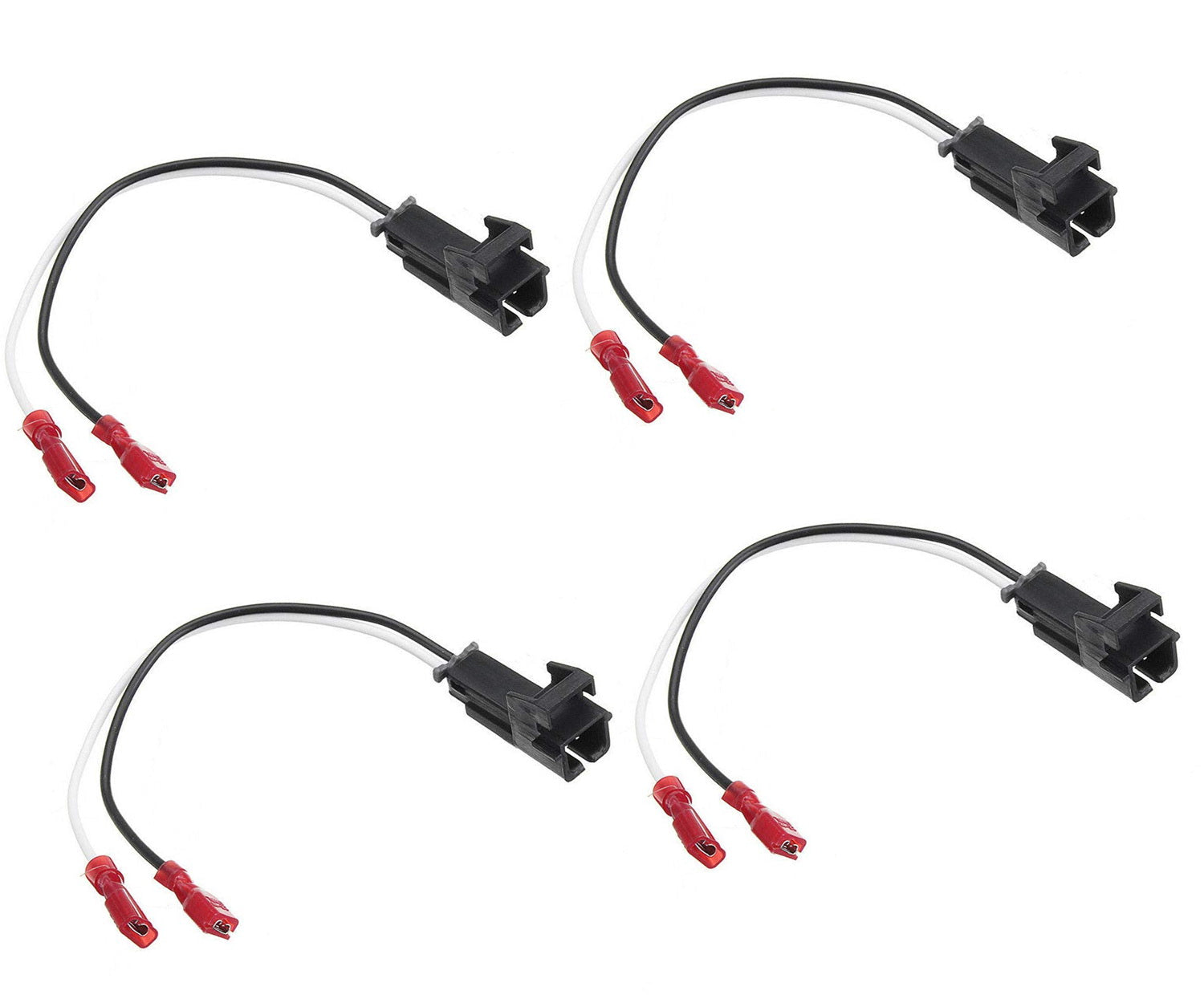 4-Piece 72-4568 Front & Rear Door Speaker Wire Adapter Wiring Harness for GM Vehicles - Perfect for Car Audio Upgrades & Speaker Installations