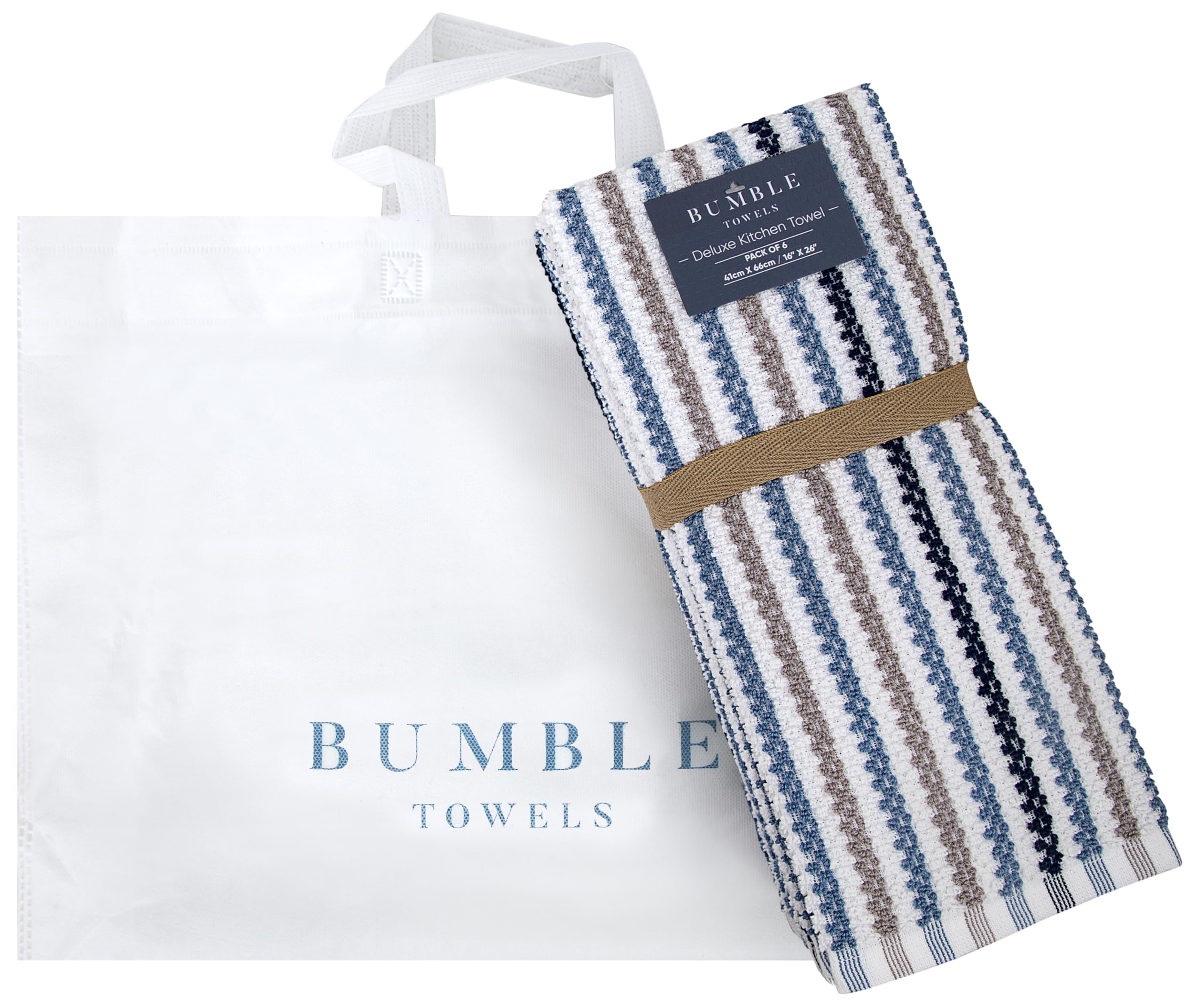 Premium Cotton Kitchen Towels Set of 6 (16