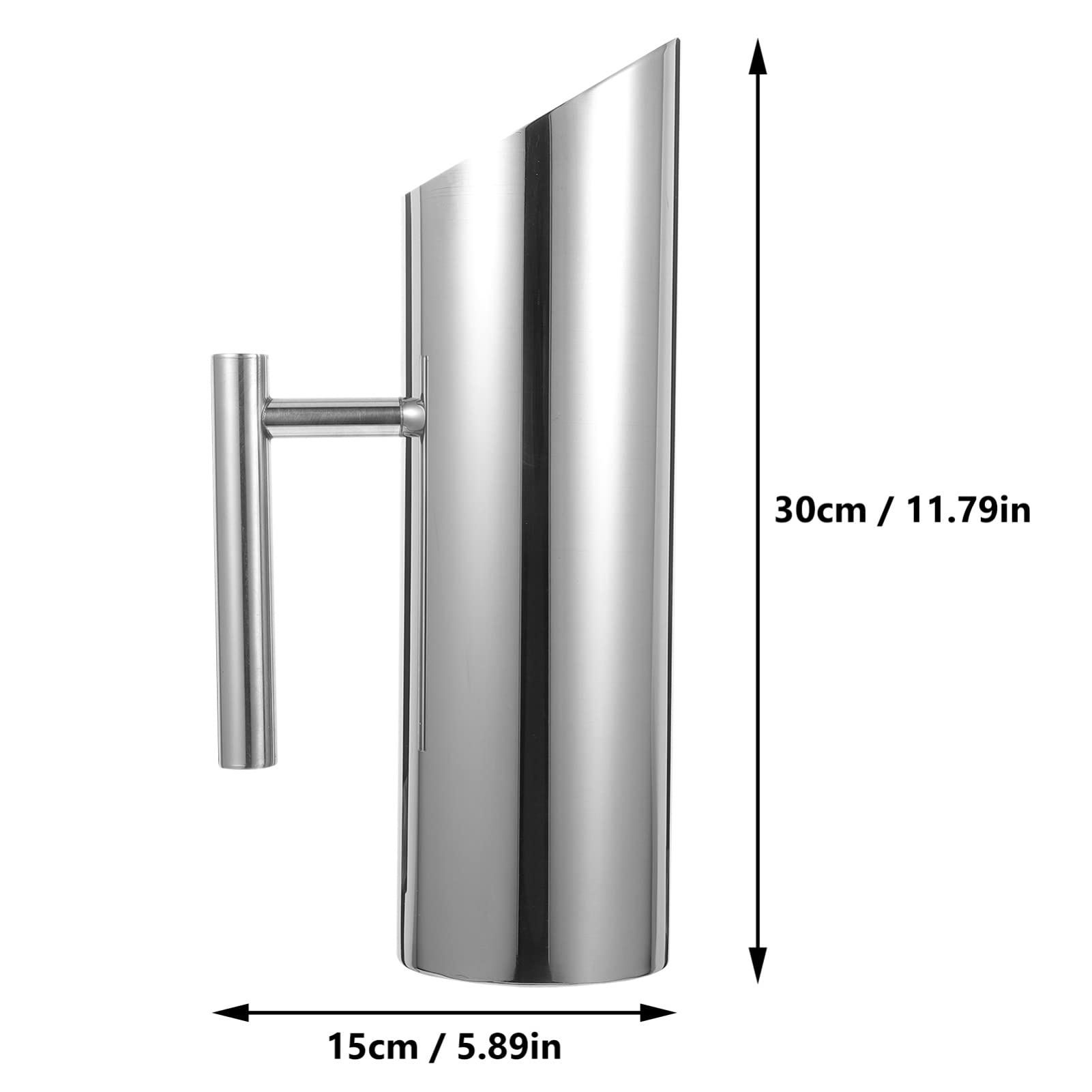 1.5L Stainless Steel Water Pitcher - Large Capacity Cold Drink Dispenser for Iced Tea, Lemonade & Beverages | Perfect for Home, Bar, Parties & Outdoor Gatherings | BPA-Free & Durable Design
