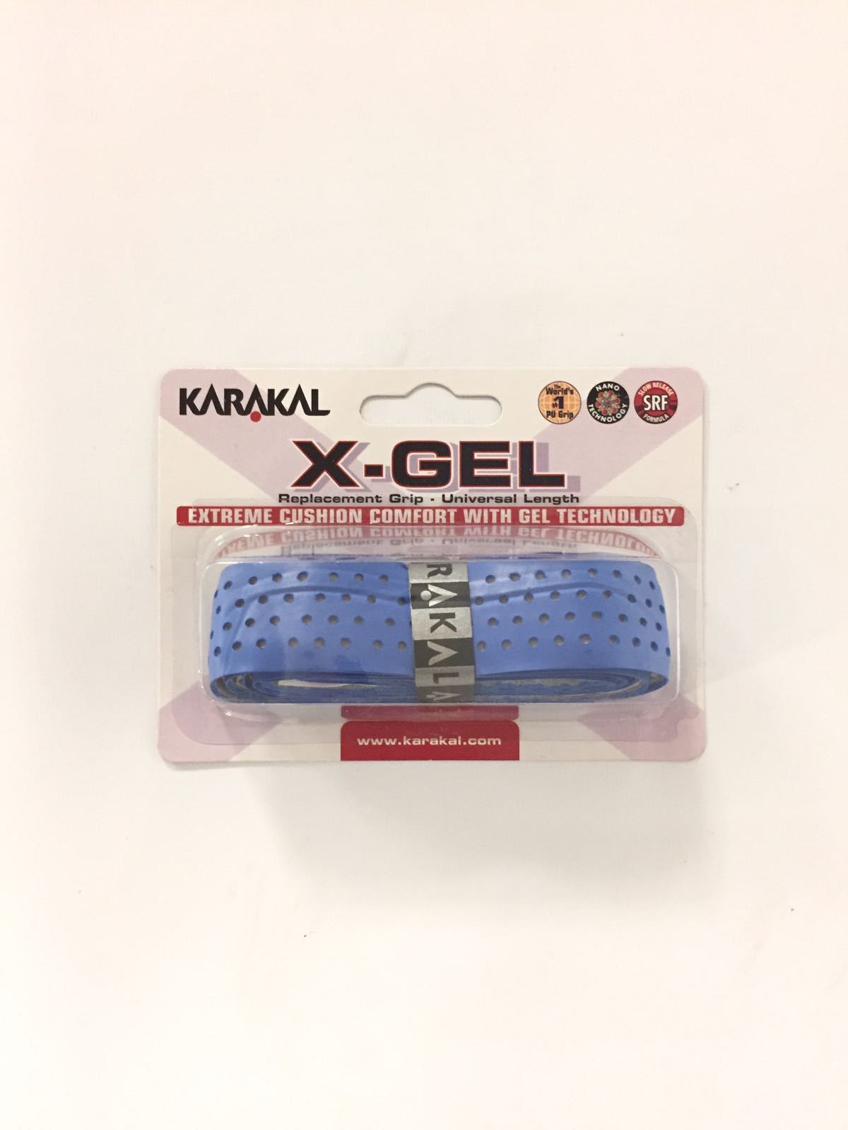 Karakal X Gel Replacement Grip - Premium Badminton & Tennis Overgrip for Enhanced Comfort & Sweat Absorption - Perfect for Sports & Training Sessions