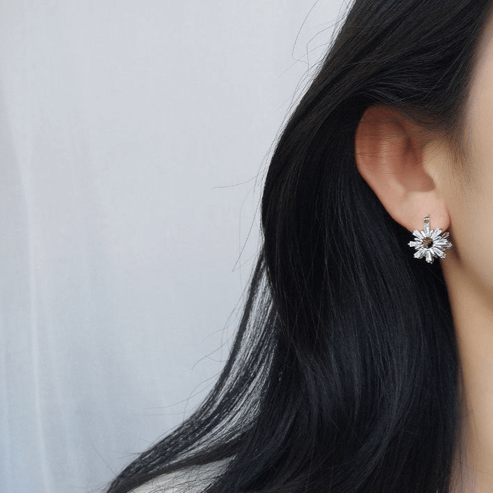 Petite Snowflake Leverback Stud Earrings for Women - Dainty Winter Jewelry Gift - A6173 | Perfect for Christmas, Holiday Parties & Winter Weddings