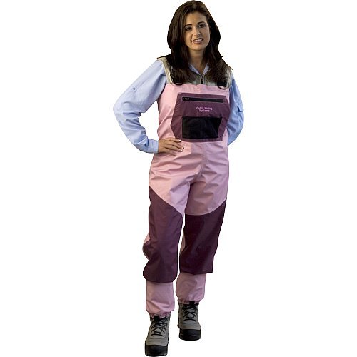 Caddis Women's Breathable Stocking Foot Wader - 2-Tone Pink & Burgundy for Fly Fishing & Waterfowl Hunting | Comfortable & Durable Design for Outdoor Adventures