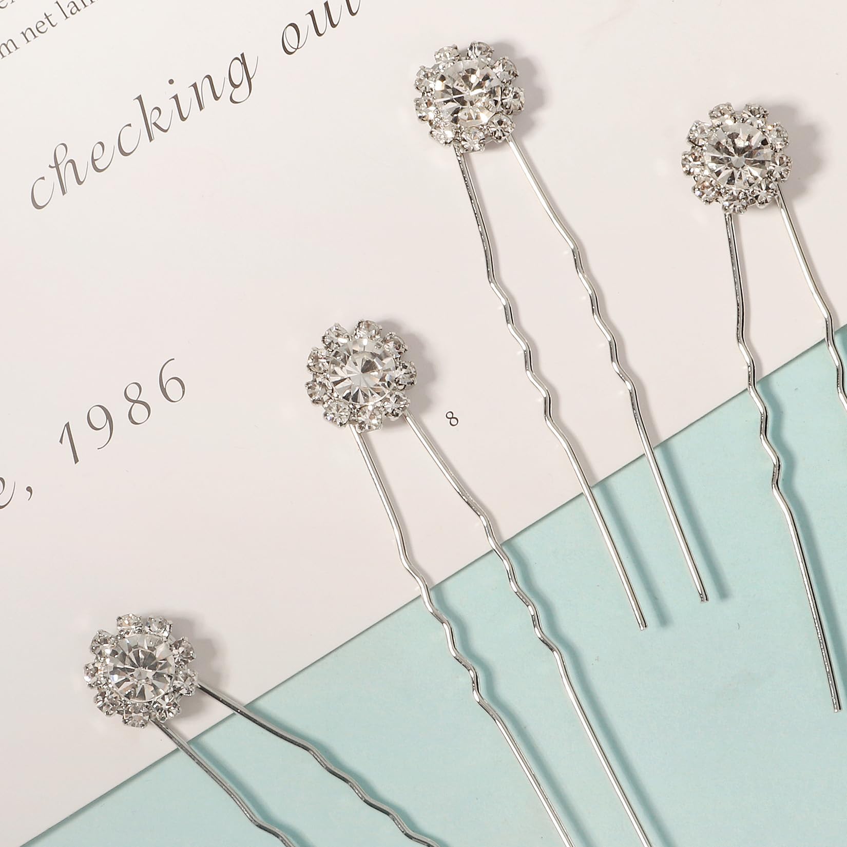 18-Piece Silver Bridal Hair Pin Set - Wedding Hair Accessories for Bride & Bridesmaids | Perfect for Weddings, Prom & Special Occasions