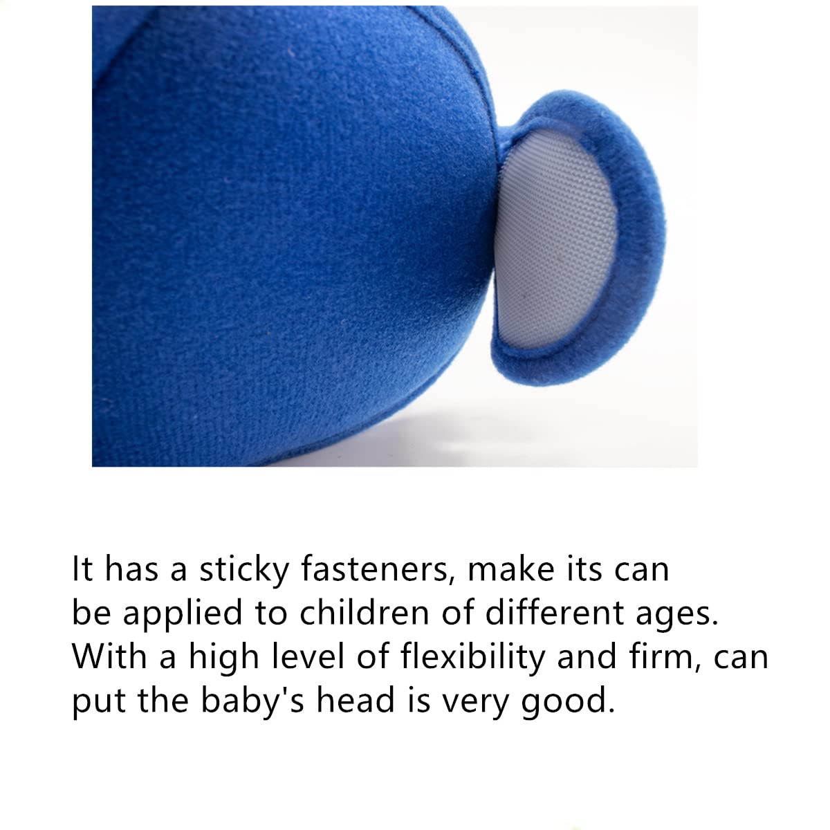 Adjustable Car Seat Head Support Band for Infants & Babies - Safety Neck Relief Cushion, Blue - Perfect for Long Drives & Travel Comfort