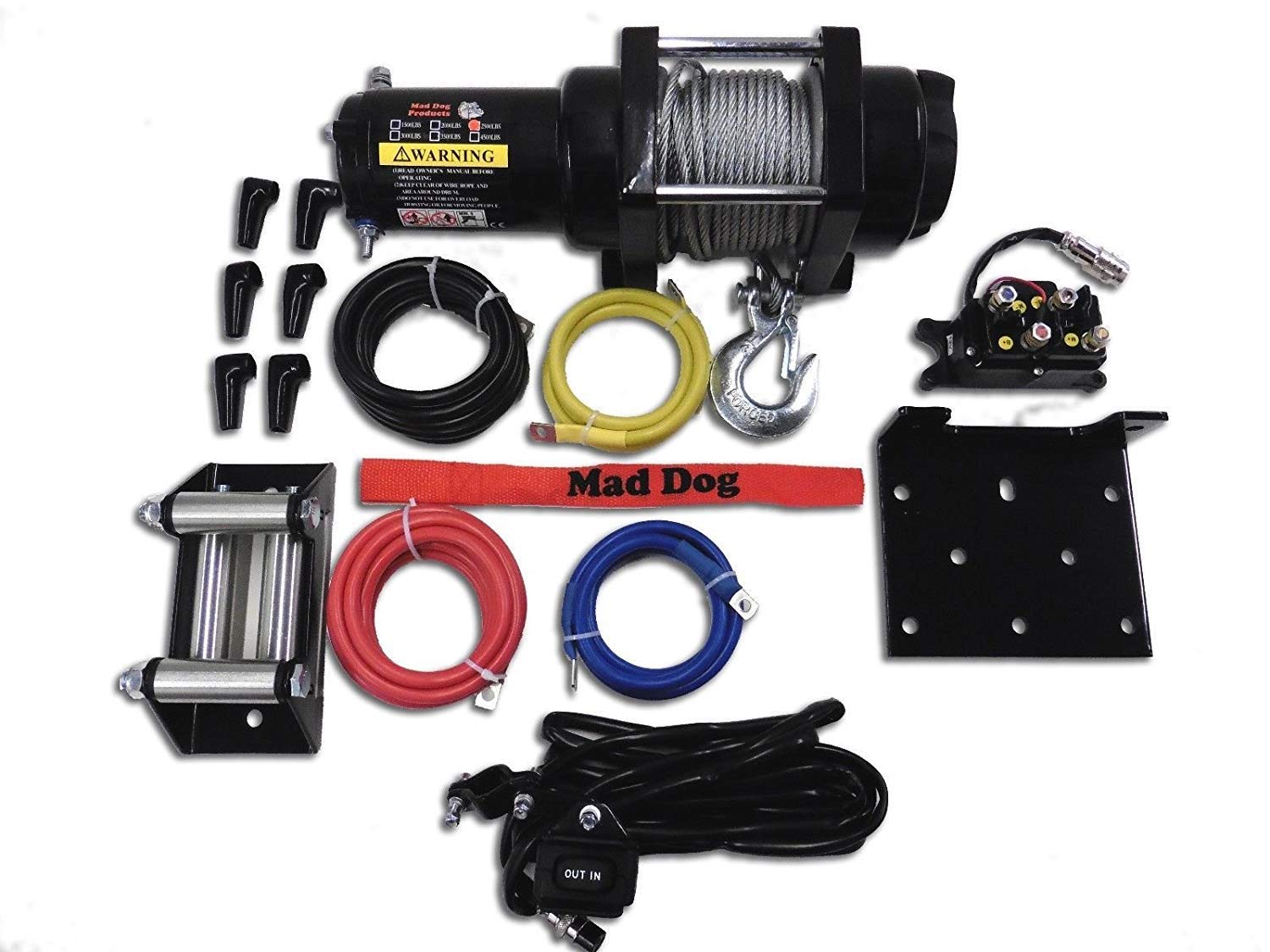 Mad Dog 2500lb Winch Mount Combo for Textron 500 Alterra (2018) - Heavy Duty Off-Road Recovery & Towing Accessories for ATV/UTV Adventures