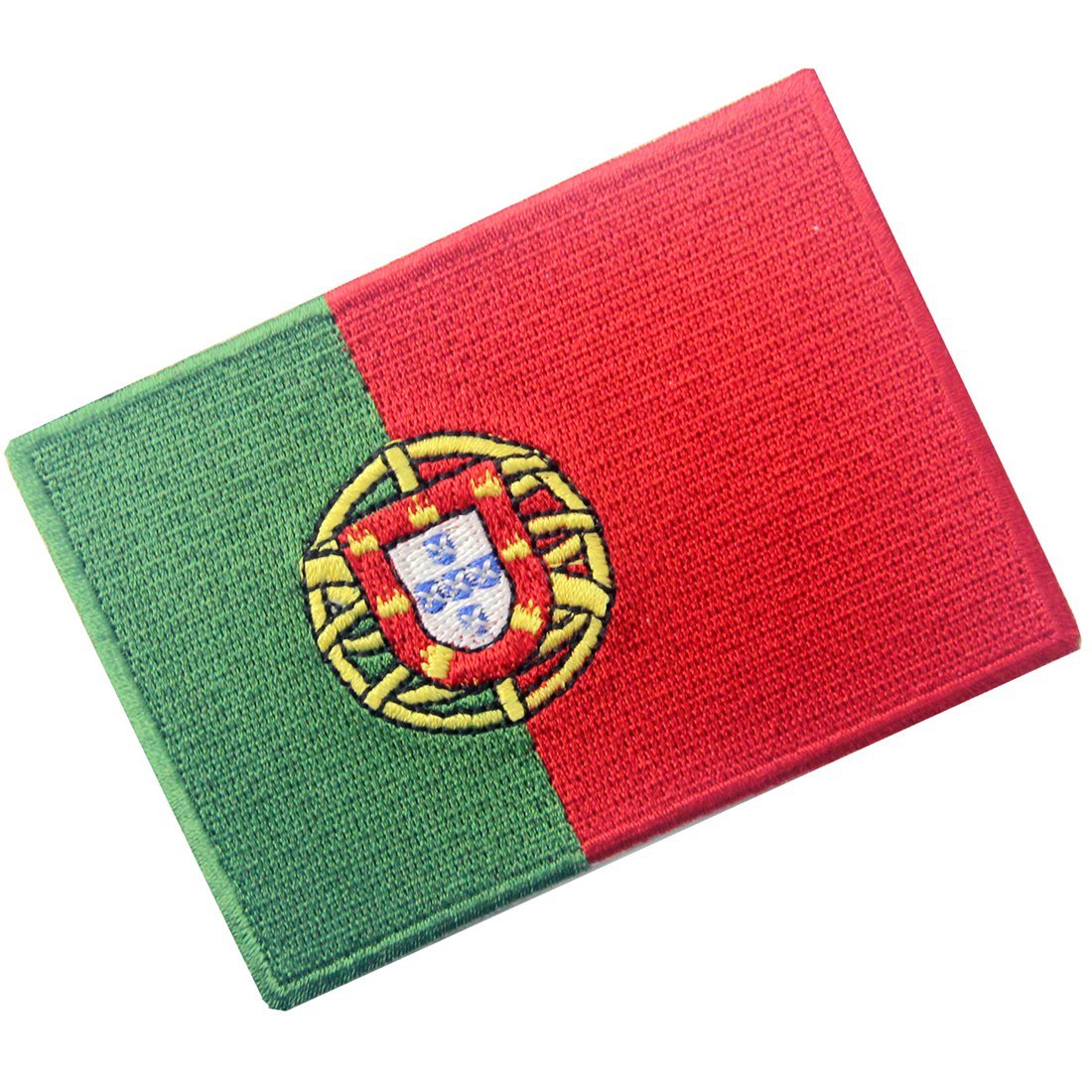 Portugal Flag Embroidered Patch - Iron On & Sew On National Emblem for Jackets, Bags & Hats - Portuguese Pride Accessory for Sports Fans, Travelers & Patriotic Events