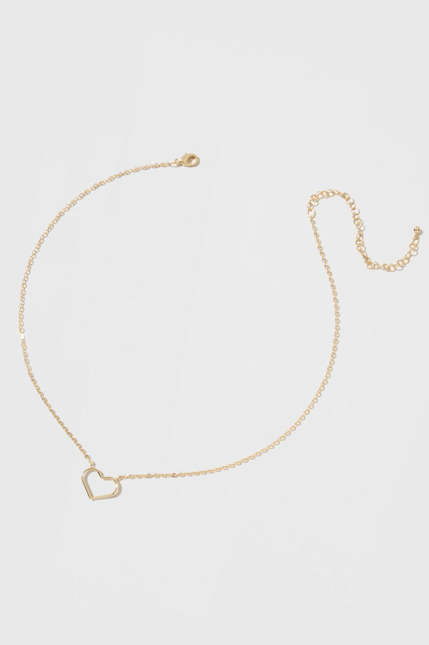 Open Heart Pendant Choker Necklace - Elegant Silver Love Charm Jewelry for Women | Perfect for Valentine's Day Gifts, Date Nights & Romantic Occasions