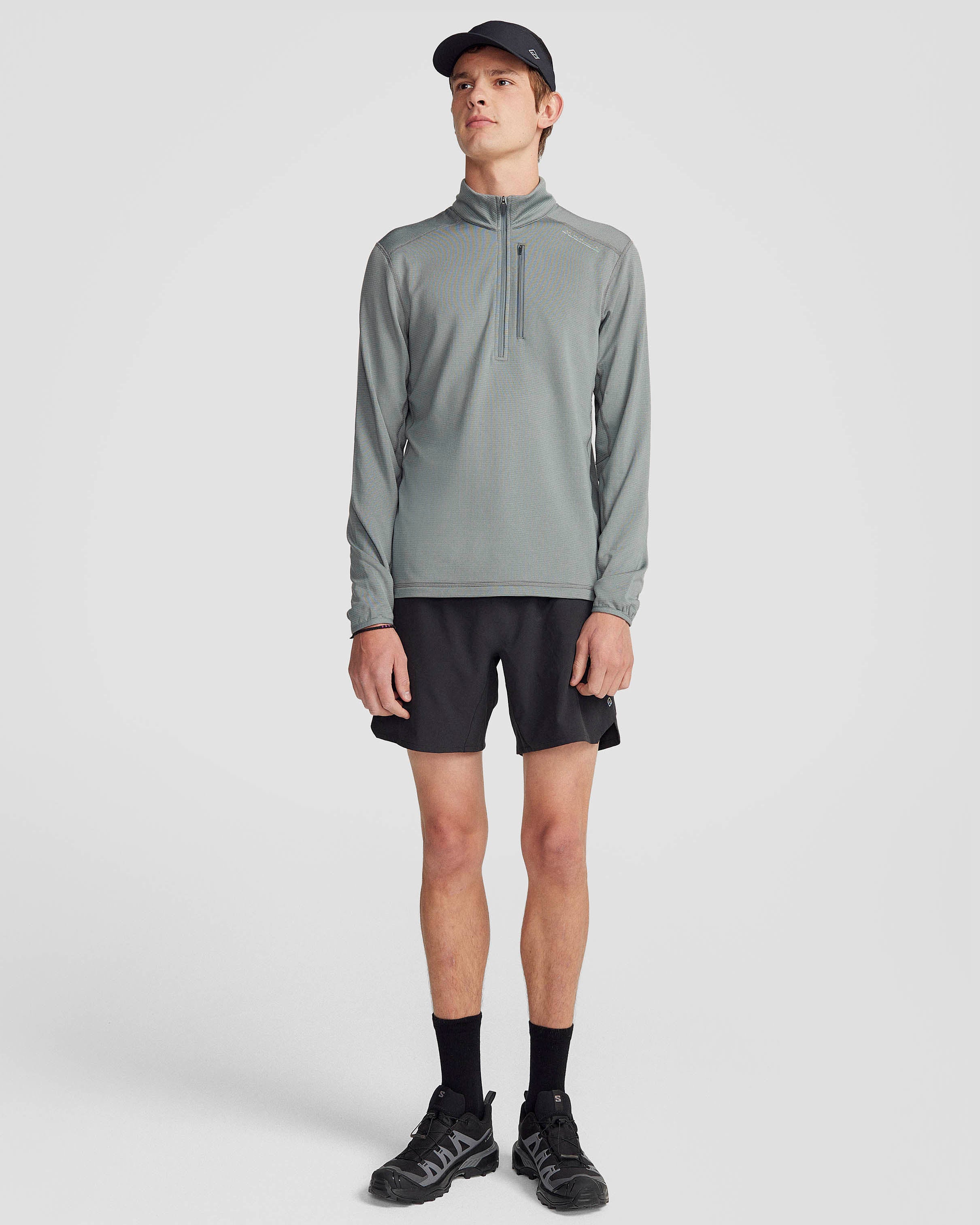 Men's Seeker Fleece Quarter Zip Pullover - Lightweight Thermal Jacket for Hiking & Outdoor Activities | Moon Color